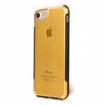 Wholesale iPhone 8 Plus / 7 Plus Clear Armor Shell Hybrid Case (Gold)